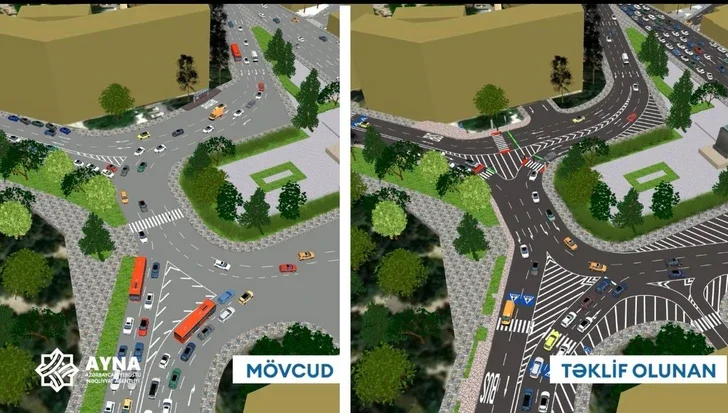 В Баку оптимизируют движение на проблемном перекрестке ПОДРОБНОСТИ Новости Азербайджана