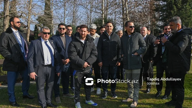 Lionel Messi Bakıda Qarabağ atlarını izlədi (FOTO/VİDEO)