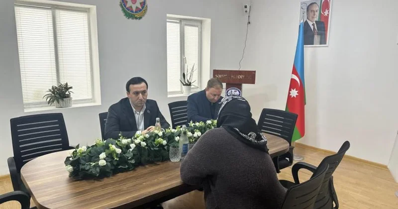 Deputat Mahir Süleymanlı seçicilərlə görüşüb