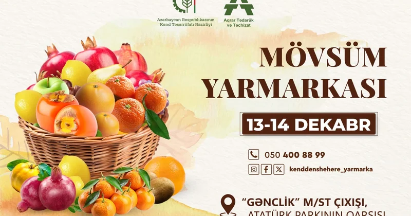 Növbəti “Mövsüm Yarmarkası” təşkil olunacaq