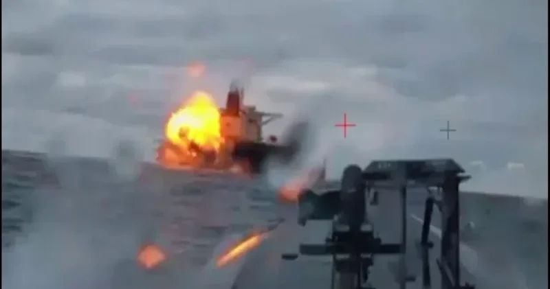 Ukrayna Xəzər dənizinə zərbələr endirdi: Lukoil in platforması vuruldu