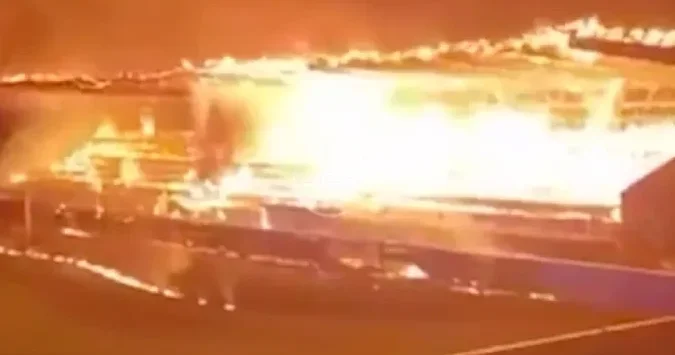 Finlandiyada stadionu yandırdılar