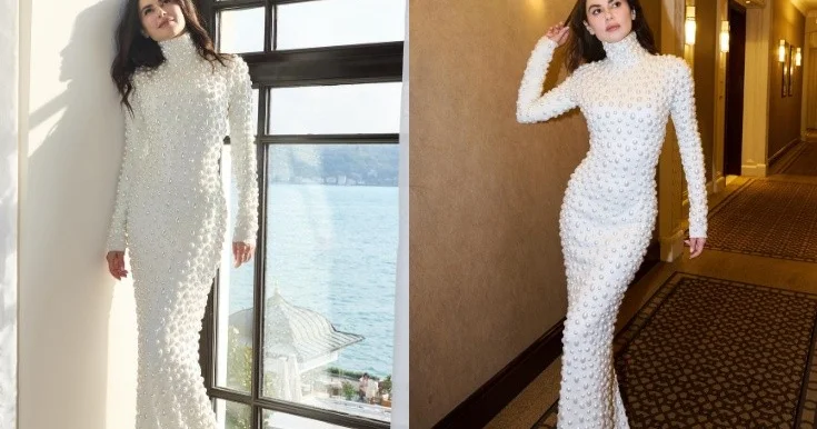 Nəsrin qapalı libası ilə diqqət çəkdi Fotolar