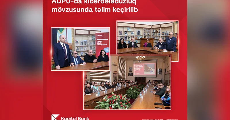“Kapital Bank”ın kiberdələduzluqla mübarizə mövzusunda təlimləri davam edir