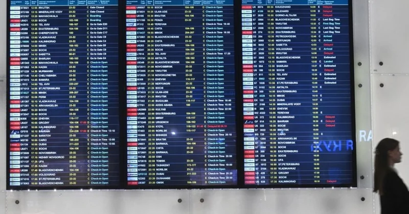 Moskva hava limanlarında 200 reys ləğv edilib