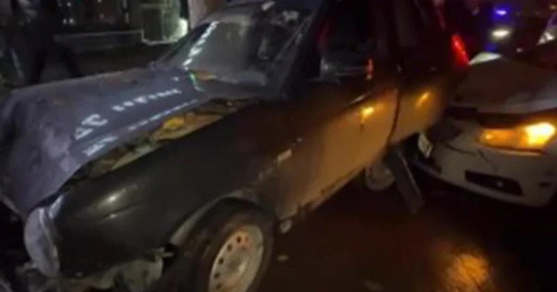 Цепная авария в Сумгайыте столкнулись 8 машин