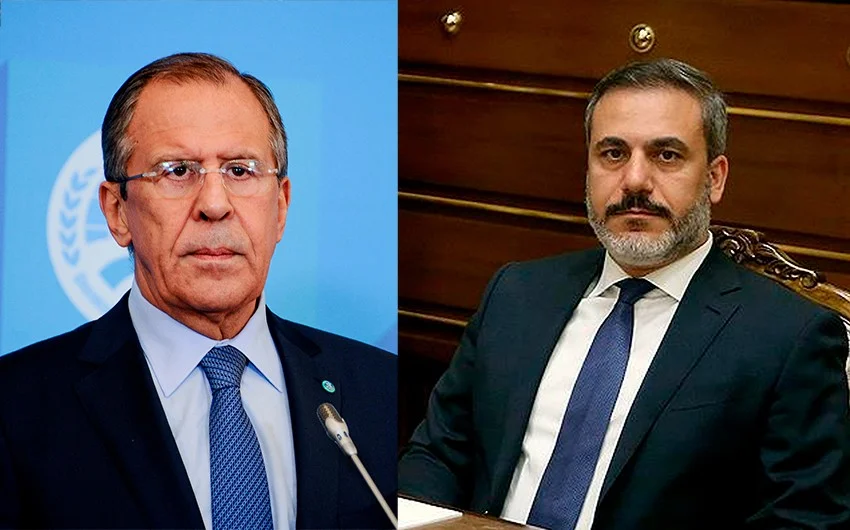 Lavrov Hakan Fidanla Suriyadakı vəziyyəti müzakirə etdi