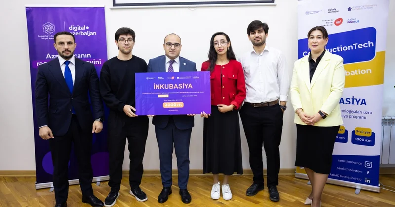 AzMİU da “ConstructionTech Incubation” layihəsi yekunlaşıb FOTOLAR