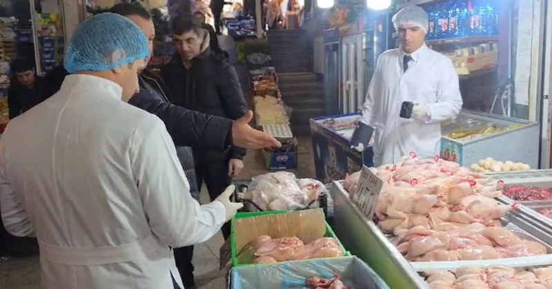 Xırdalan bazarında yoxlama aparıldı VİDEO