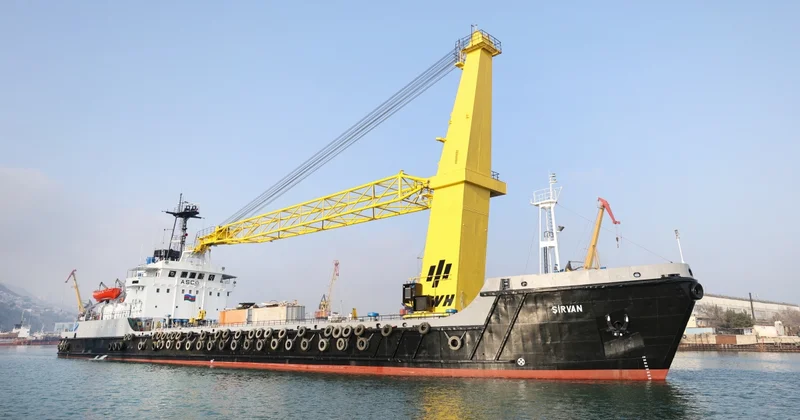 “Şirvan” kran gəmisi əsaslı təmir edilib
