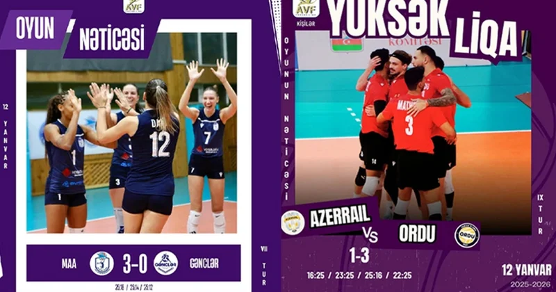 Qadın və kişi voleybolçular arasında Azərbaycan çempionatında növbəti matçlar keçirilib