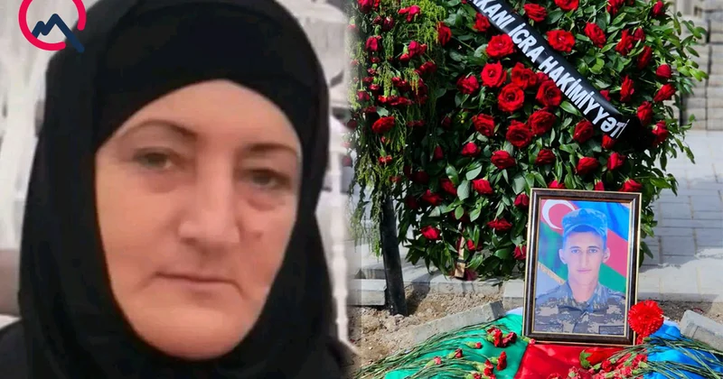 Qətlə yetirilən əsgərin anası qəzada öldü Foto