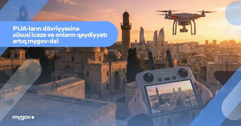 Mülki PUA ların dövriyyəsinə icazə artıq “mygov”da