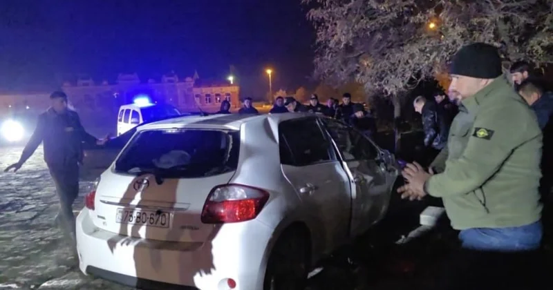 Naxçıvanda avtomobil aşdı Sürücü xəsarət aldı FOTO