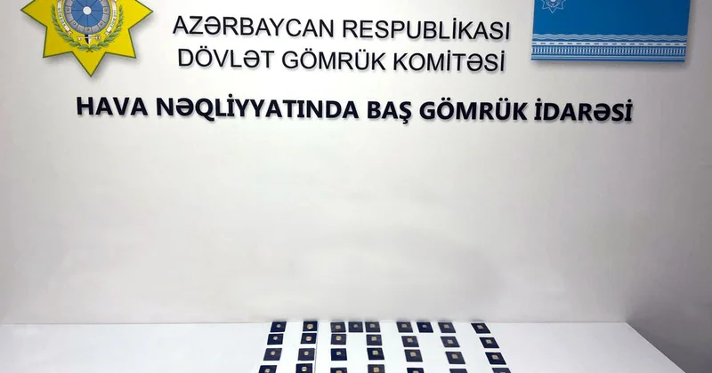 Dubaydan Bakıya qanunsuz qızıl külçələr gətirmək istədilər FOTO