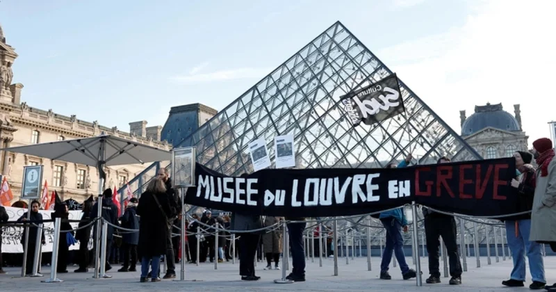 Лувр опять бастует