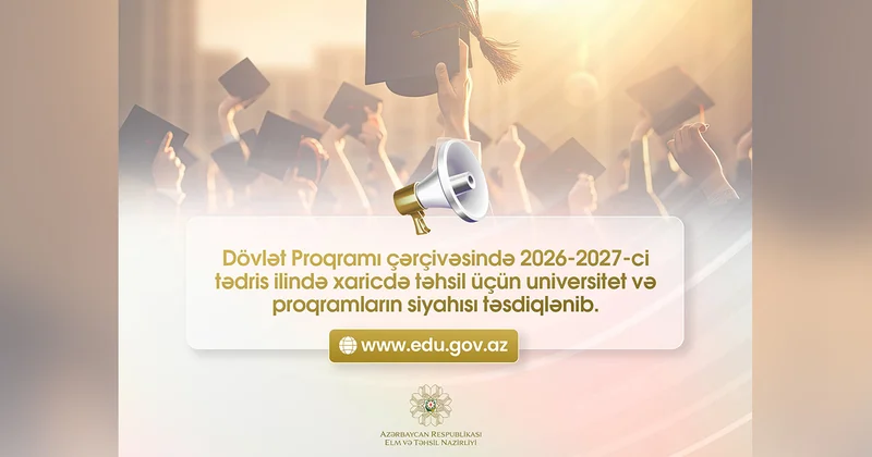 Xaricdə oxumaq istəyənlər üçün Universitet və proqramların siyahısı