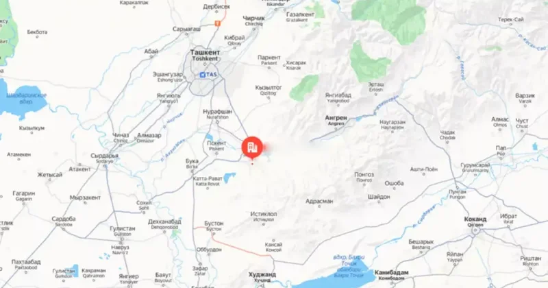 Землетрясение в Узбекистане недалеко от границы с Казахстаном