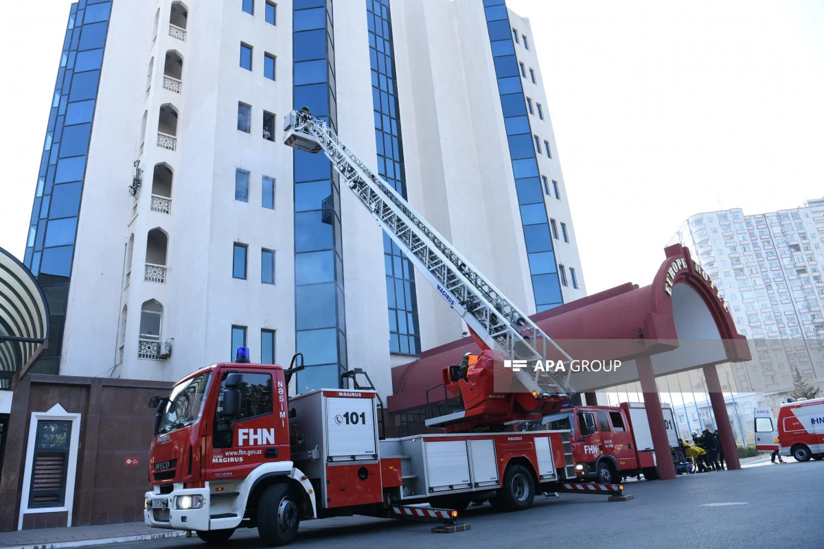 FHN Bakıda “Mehmanxanaların yanğın təhlükəsizliyi” mövzusunda təlim keçirib FOTO