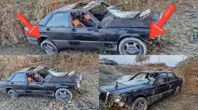 Neftçalada aşan Mercedes lə bağlı DYP dən maraqlı AÇIQLAMA SƏBƏB BU İMİŞ FOTO