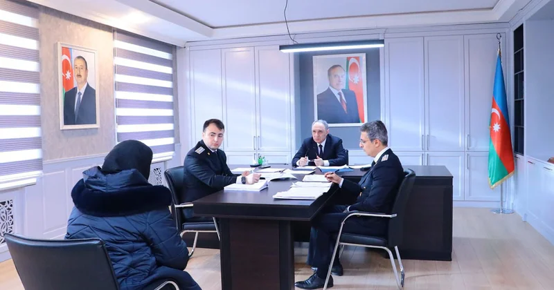 Baş prokuror Suraxanıda qəbul keçirdi Foto