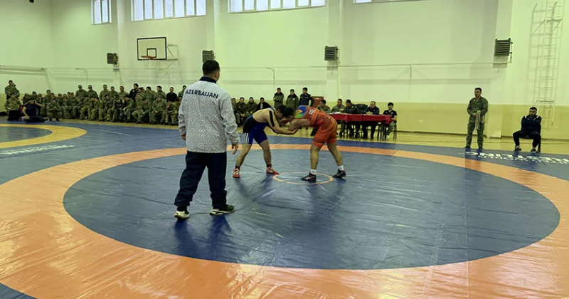 В Азербайджанской армии проводится первенство по дзюдо, греко римской и вольной борьбе