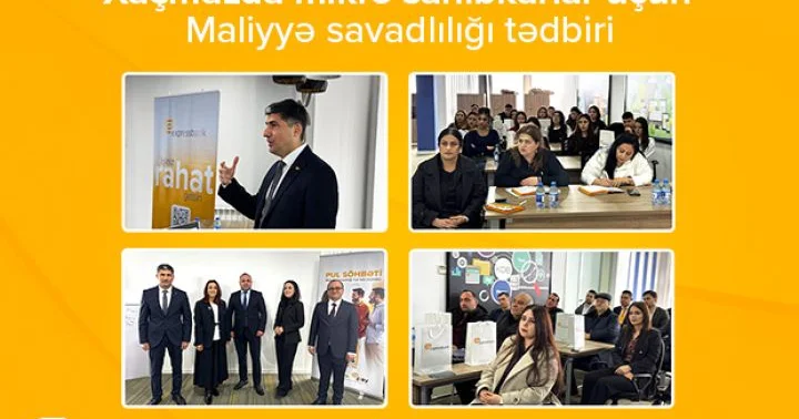 Expressbank Quba Xaçmaz regionunda sahibkarlar üçün “Maliyyə savadlığı” təlimi keçirib