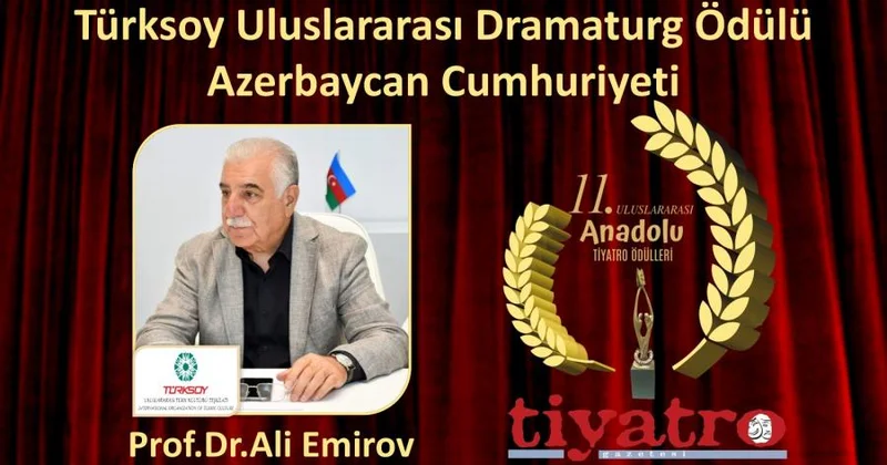 Əli Əmirli Ən yaxşı dramaturq mükafatına layiq görülüb