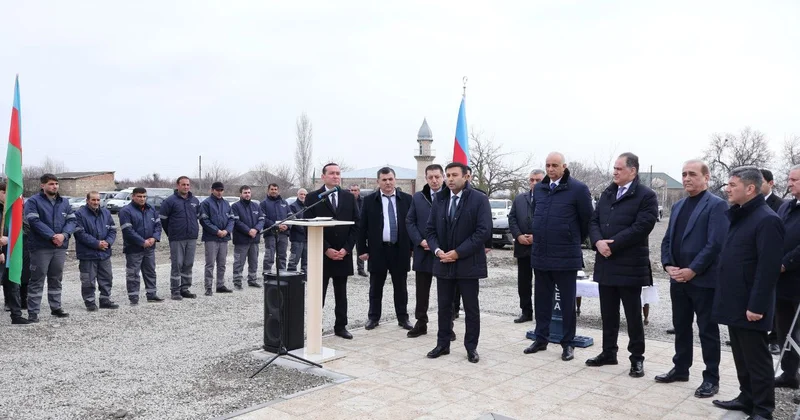 Göyçayda içməli su təchizatı şəbəkəsi İSTİFADƏYƏ VERİLDİ FOTO