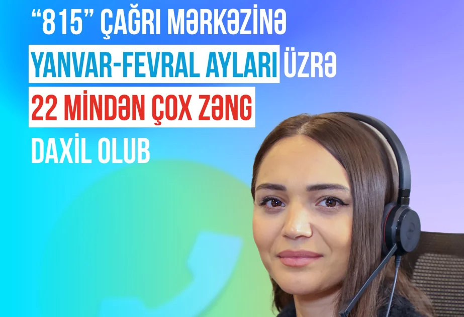 “815” Çağrı Mərkəzinə 22 mindən çox zəng