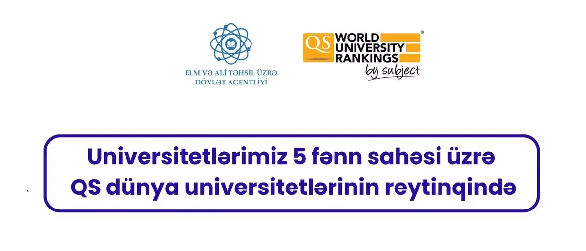 Universitetlərimiz 5 fənn üzrə QS reytinqində yer alıb