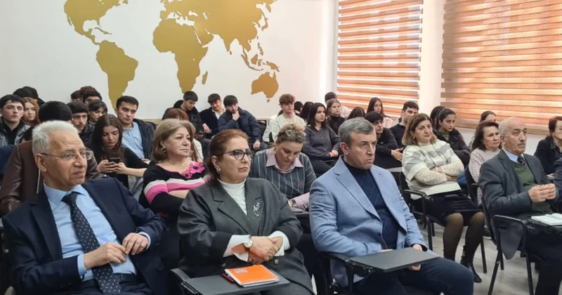 Qlobal iqlim dəyişmələrinin su ehtiyatlarına təsiri BDU da ustad dərsi