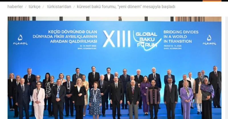 XIII Qlobal Bakı Forumu Türkiyə mediasının diqqət mərkəzindədir