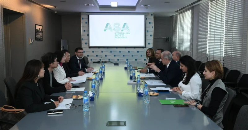Çinin Hunan əyalətinin nümayəndə heyəti Azərbaycan İdman Akademiyasında olub