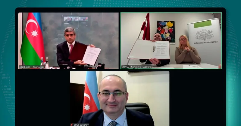 Azərbaycan Latviya münasibətlərinin vəziyyəti müzakirə olundu