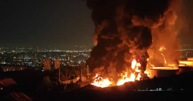 Tehran yaxınlığındakı sənaye rayonu güclü bombardmana məruz qalıb