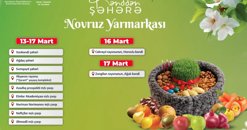 İşğaldan azad olunmuş ərazilərdə “Kənddən Şəhərə” Novruz yarmarkası təşkil ediləcək