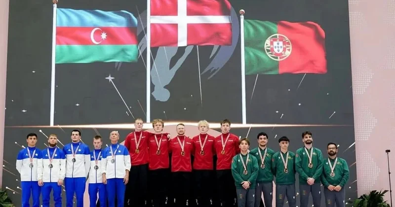 Azərbaycan tamblinq üzrə Avropa çempionatında komanda hesabında gümüş medal qazanıb FOTO