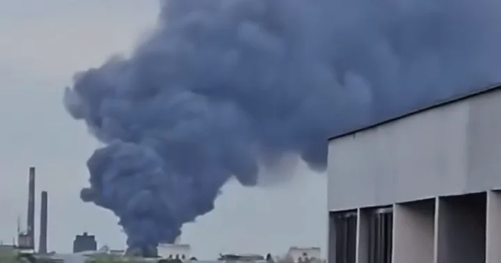 В грузинском Рустави горит склад пластмассы ВИДЕО
