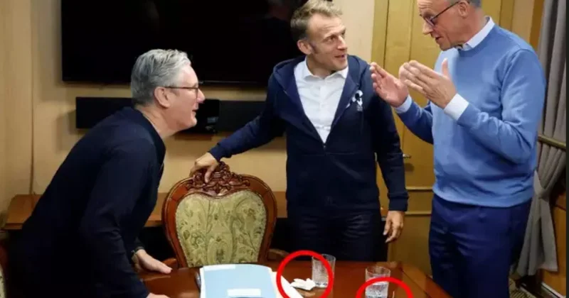 Makron, Starmer və Merz qatarda kokain çəkiblər? VİDEO
