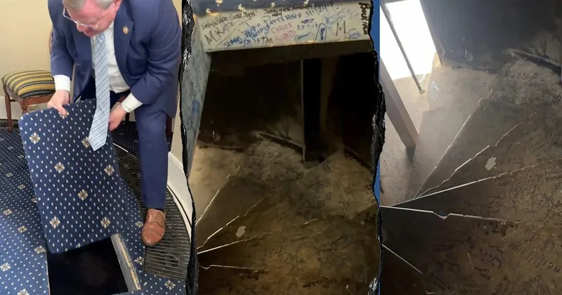 ABŞ Konqresinin binasında gizli bir keçid aşkarlanıb VİDEO
