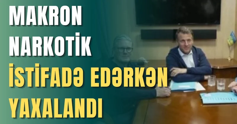 Makron narkotik istifadə edərkən yaxalandı