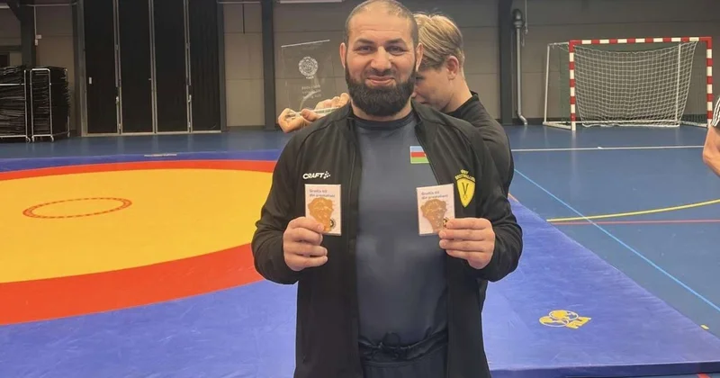 Mamed Süleymanov İsveçdə ikiqat çempion oldu FOTO