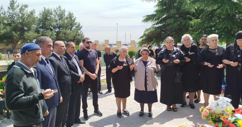 Ağstafa rayonunda Vətən müharibəsi şəhidi Ramiz Mustafayevin doğum günündə xatirəsi anılıb