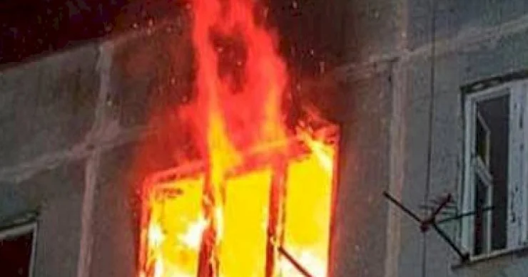 Gəncədə qadınla mübahisə edən kişi evi yandırdı: Ölən var VİDEO YENİLƏNİB