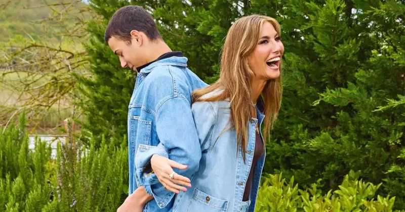 Çağladan oğulları ilə fotolar