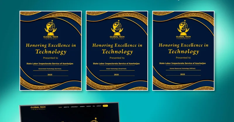 Dövlət Əmək Müfəttişliyi Xidməti Global Tech Awards 2025” beynəlxalq müsabiqəsində qalib olub