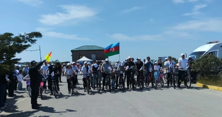 Масштабный велопробег в Абшеронском национальном парке: дань уважения Гейдару Алиеву