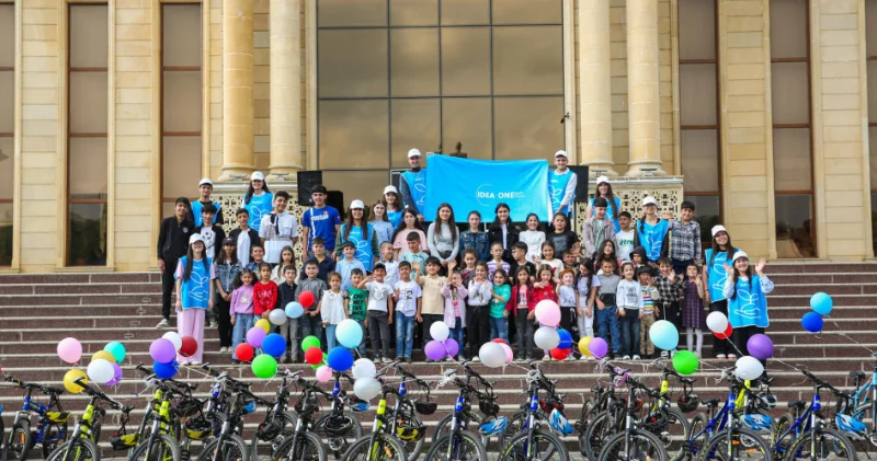 По инициативе вице президента Фонда Гейдара Алиева Лейлы Алиевой детям и подросткам переданы в дар велосипеды ФОТО