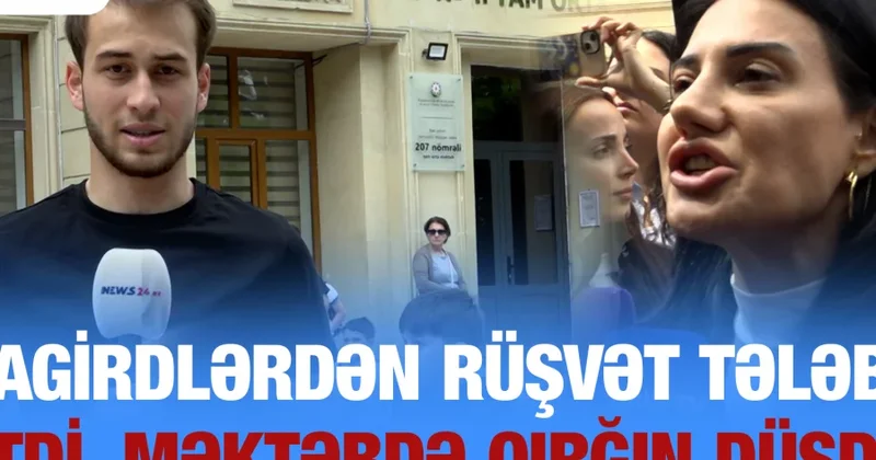 Direktorun səs yazısı YAYILDI: Məktəbdə qırğın düşdü ANBAAN GÖRÜNTÜLƏR